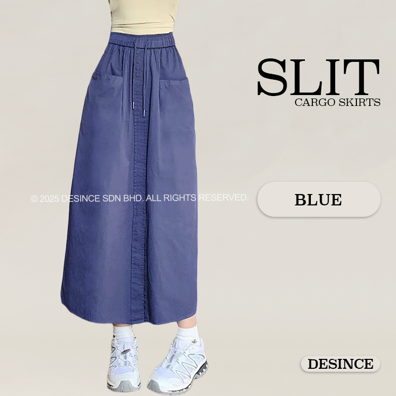WP 044 WOMEN SLIT CARGO LONG SKIRT– Desince