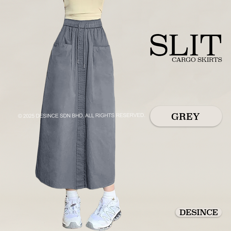 WP 044 WOMEN SLIT CARGO LONG SKIRT– Desince