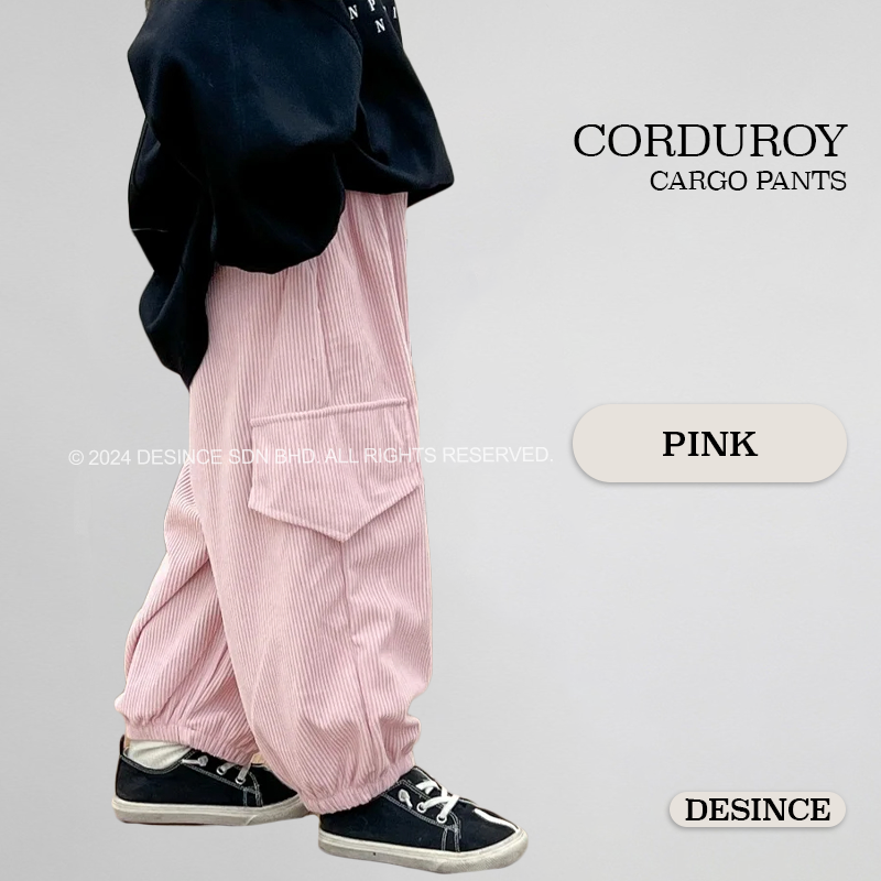 KP 064 KIDS CORDUROY CARGO PANTS– Desince