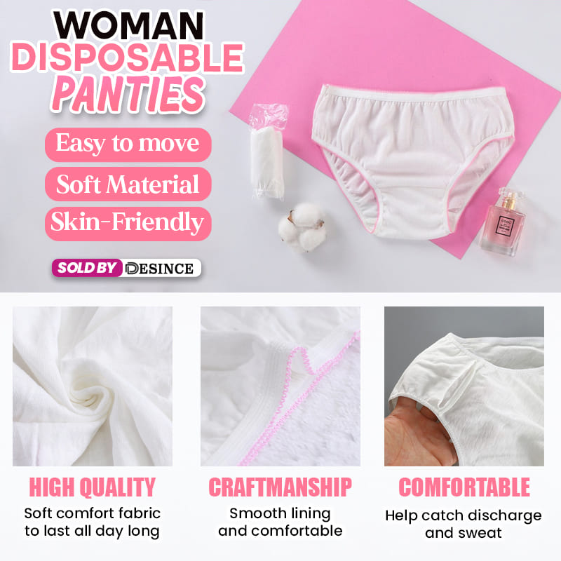🇲🇾DESINCE Cotton Disposable Panties Underwear Plus Size Woman